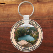 Cape Breton Highlands National Park Cirkel  Sleutelhanger (Voorkant)