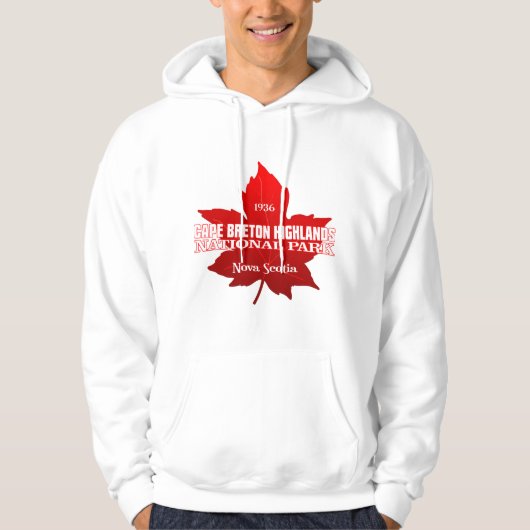 Cape Breton Highlands NP (esdoorblad) Hoodie (Voorkant)