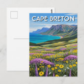 Cape Breton Island Canada Wildflowers Briefkaart (Voorkant / Achterkant)