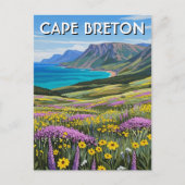 Cape Breton Island Canada Wildflowers Briefkaart (Voorkant)