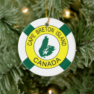 Cape Breton Island Flag (niet-officieel), Nova Sco Keramisch Ornament