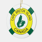 Cape Breton Island Flag (niet-officieel), Nova Sco Keramisch Ornament (Links)