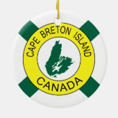 Cape Breton Island Flag (niet-officieel), Nova Sco Keramisch Ornament (Achterkant)