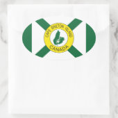 Cape Breton Island Flag (niet-officieel), Nova Sco Ovale Sticker (Tas)