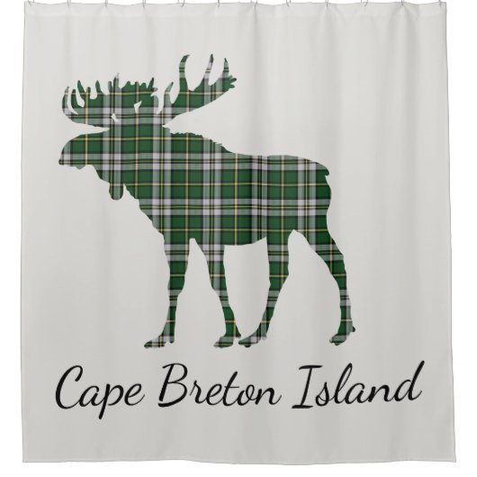 Cape Breton Island Gladtan douchegordijn (Voorkant)