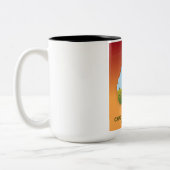 Cape Breton Island nova Scotia Canada map Tweekleurige Koffiemok (Links)