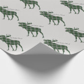 Cape Breton Island Tartan Custom Moose gift Cadeaupapier (Hoek)