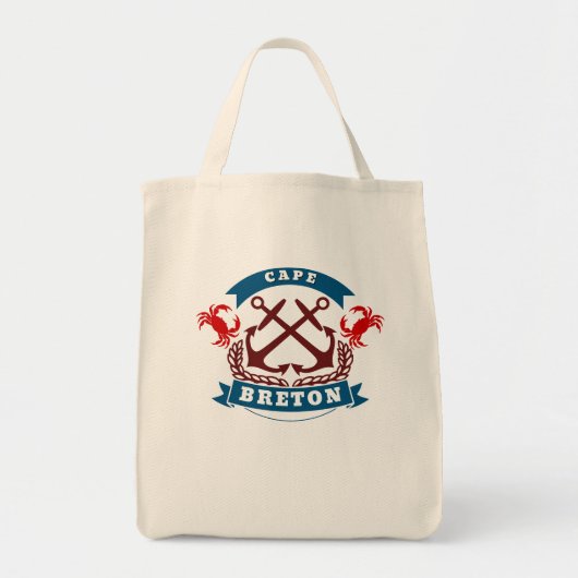 Cape Breton Krab & Anker Tote Bag (Voorkant)