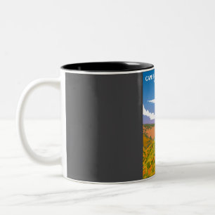 Cape Breton National Park  Minimal Retro TR Tweekleurige Koffiemok