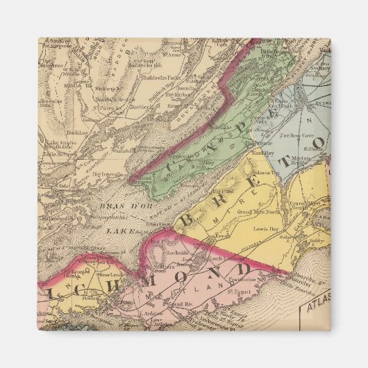 Cape Breton, Richmond counties, NS Magneet (Voorkant)