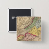 Cape Breton, Richmond counties, NS Vierkante Button 5,1 Cm (Voorkant /achterkant)