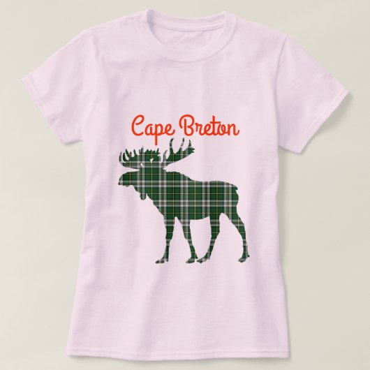 Cape Breton shirt moe tartan roze (Design voorkant)