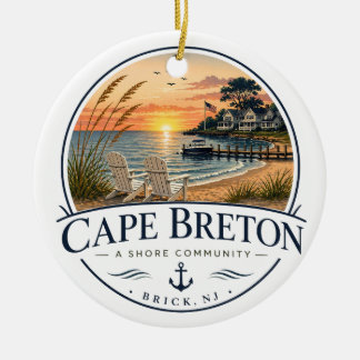 Cape Breton Shore Community Keramische Versiering Keramisch Ornament