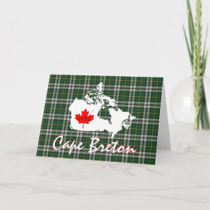 Cape Breton tartan Customize Love Canada Card Feestdagen Kaart