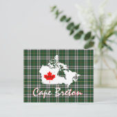 Cape Breton tartan Pas Canada-postkaart aan Briefkaart (Staand voorkant)
