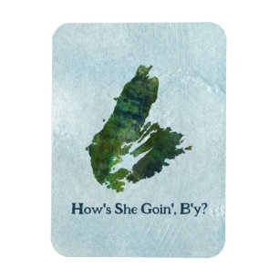 Cape Breton - Vlak Wenskaart Magneet