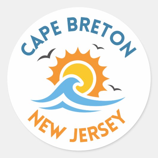 Cape Breton Zonne Stickers (Voorkant)