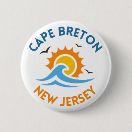 Cape Breton Zonneknop Ronde Button 5,7 Cm