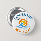 Cape Breton Zonneknop Ronde Button 5,7 Cm (Voorkant /achterkant)