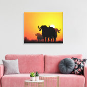 Cape Buffalo Canvas Afdruk (Insitu (Woonkamer))