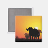 Cape Buffalo Magneet (Voorkant / Achterkant)