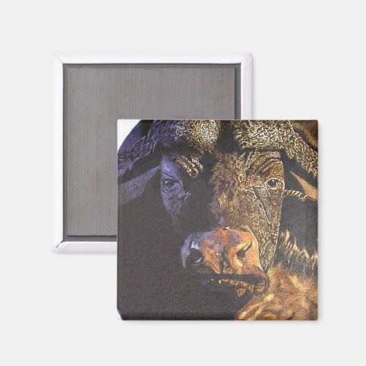 Cape Buffalo Magneet (Voorkant / Achterkant)