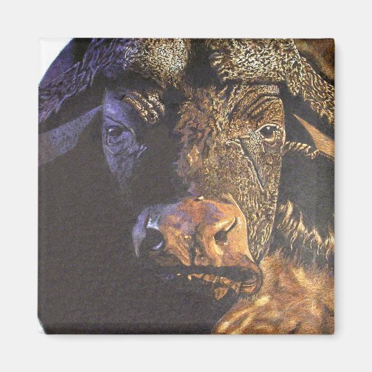 Cape Buffalo Magneet (Voorkant)