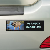 Cape Buffalo safari groot 5 bumperstickers (Op auto)