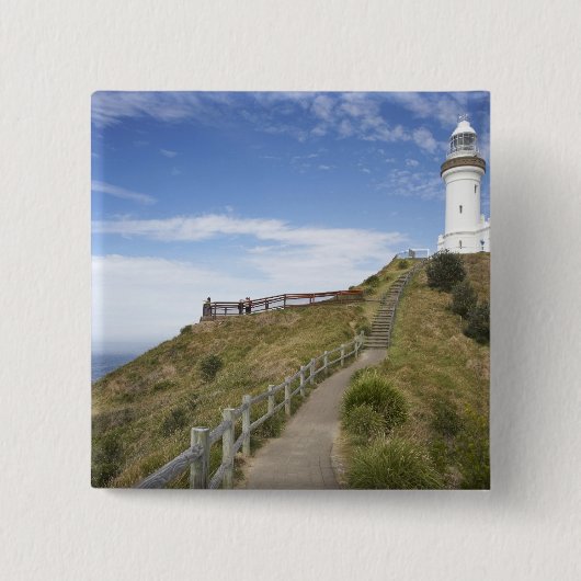 Cape Byron Lighthouse, Cape Byron (Australië's 2 Vierkante Button 5,1 Cm (Voorkant)