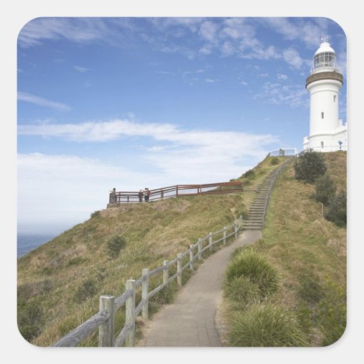 Cape Byron Lighthouse, Cape Byron (Australië's 2 Vierkante Sticker (Voorkant)