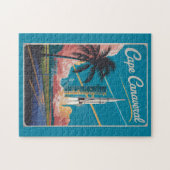 Cape Canaveral Florida Illustratie Reiskunst Legpuzzel (Horizontaal)
