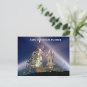 Cape Canaveral Florida Rocket Launch Briefkaart (Staand voorkant)