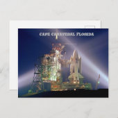 Cape Canaveral Florida Rocket Launch Briefkaart (Voorkant / Achterkant)