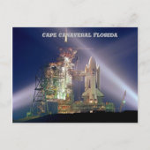 Cape Canaveral Florida Rocket Launch Briefkaart (Voorkant)