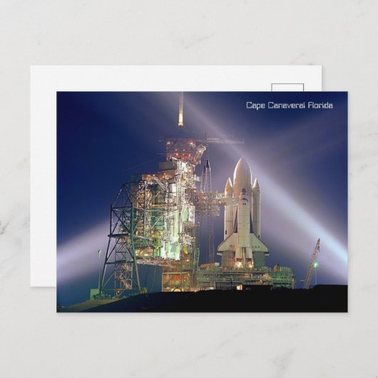 Cape Canaveral Florida Rocket Launch Briefkaart (Voorkant / Achterkant)