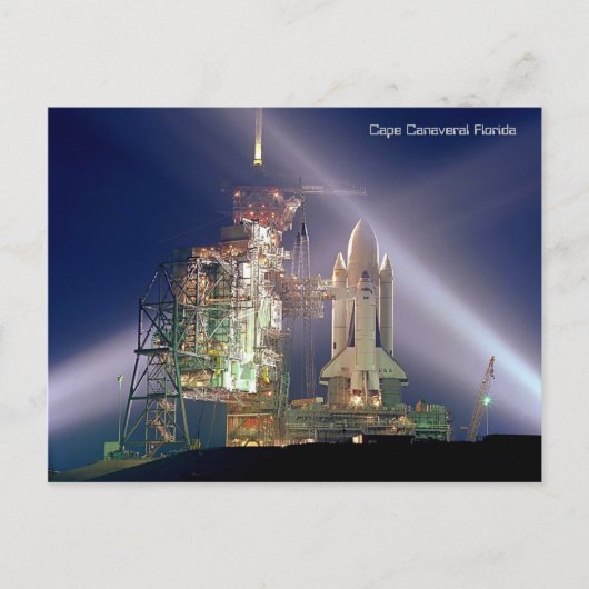 Cape Canaveral Florida Rocket Launch Briefkaart (Voorkant)