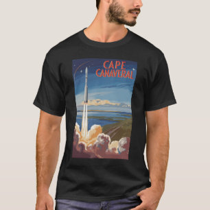 Cape Canaveral Florida Schilderachtige Reis Kunst T-shirt