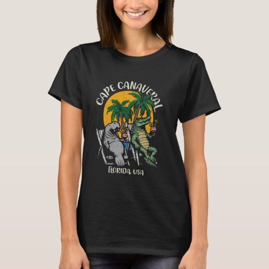 Cape Canaveral Florida Verenigde Staten Funny Mana T-shirt (Voorkant)