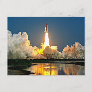 Cape Canaveral Launch Pad gelabeld Briefkaart