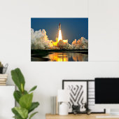 Cape Canaveral Launch Pad gelabeld Poster (Thuiskantoor)