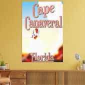 Cape Canaveral-reisposter Canvas Afdruk (Insitu (Woonkamer))