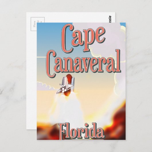 cape canavery reisposter briefkaart (Voorkant / Achterkant)