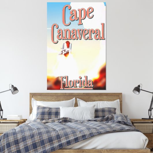 cape canavery reisposter canvas afdruk (Insitu (Slaapkamer))
