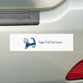 Cape Cat Lover Bumpersticker (Op auto)