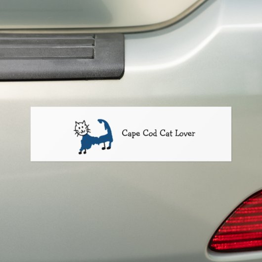 Cape Cat Lover Bumpersticker (Op auto)