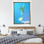 Cape Caulker Reisgids Canvas Afdruk (Insitu (Slaapkamer))