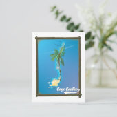 Cape Caulker Reiskaart Briefkaart (Staand voorkant)