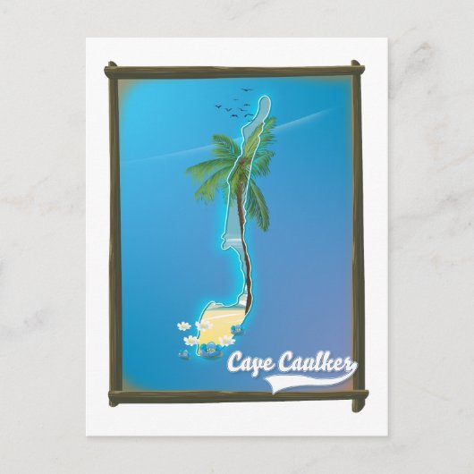 Cape Caulker Reiskaart Briefkaart (Voorkant)