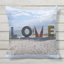 Cape Charles LOVE Outdoor Pillow