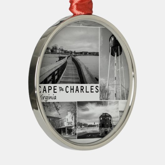 Cape Charles. Metalen Ornament (Rechts)